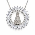 Colar Nossa Senhora Aparecida Cristal